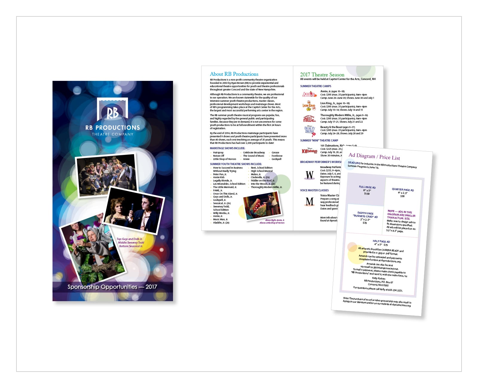 RB Productions Ad Sponsorship Brochure