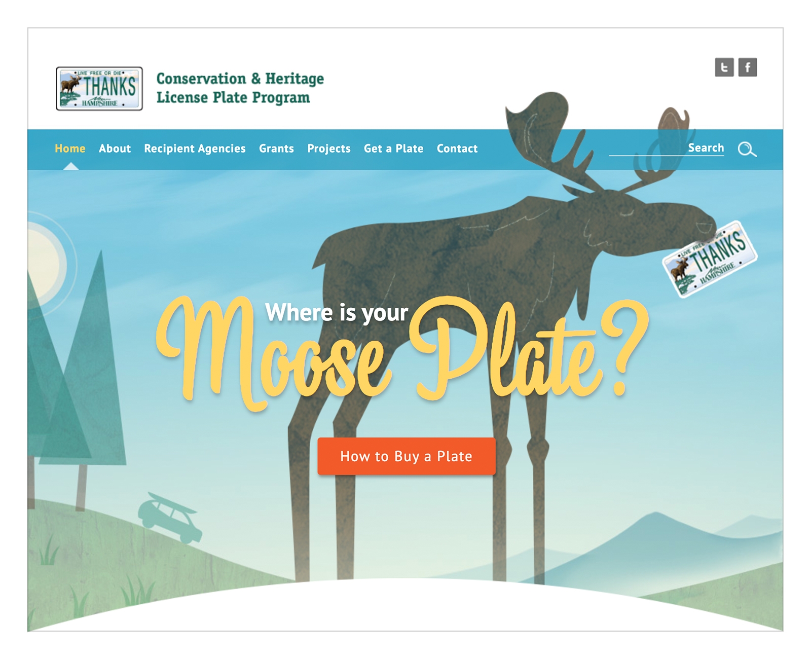 NH Moose Plates website home page